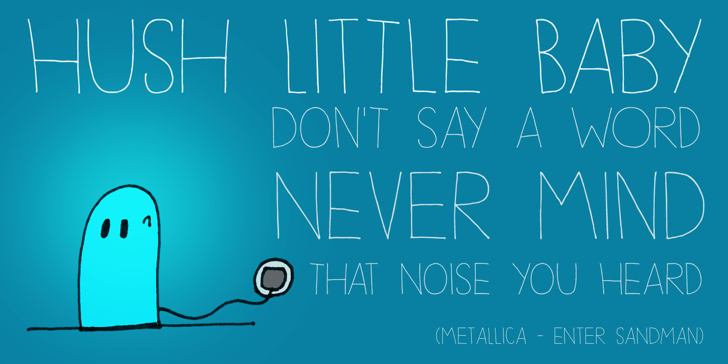 Sleepy Time Font Poster #1
