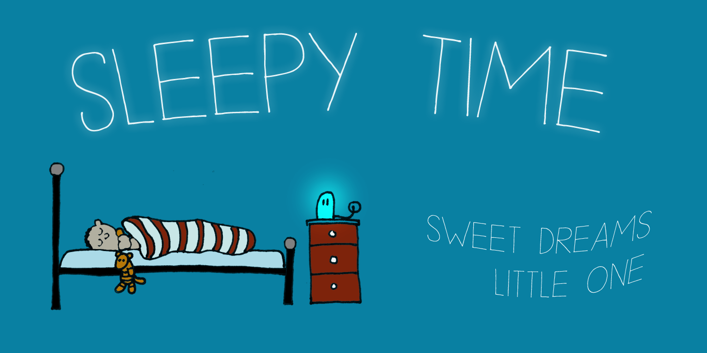Sleepy Time Font Poster #1