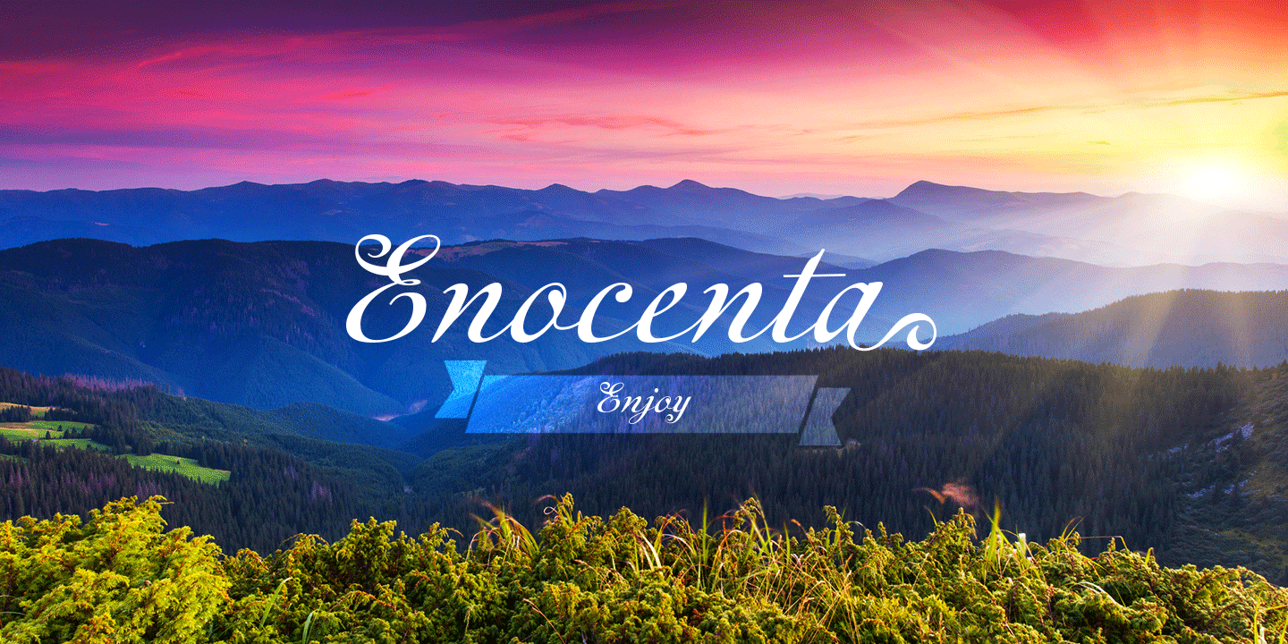 Enocenta Font Poster #9