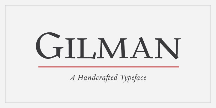 Gilman Font Poster #1