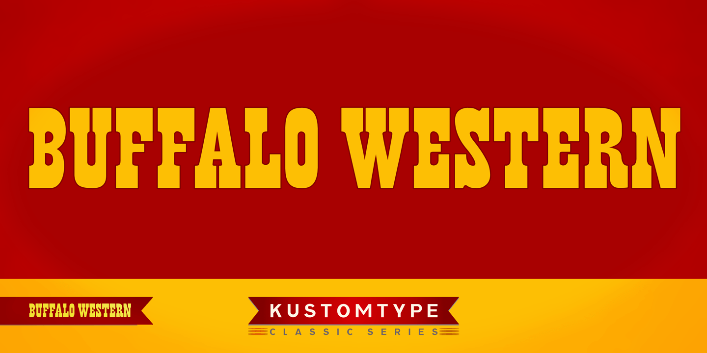 Buffalo Western Font Poster #1