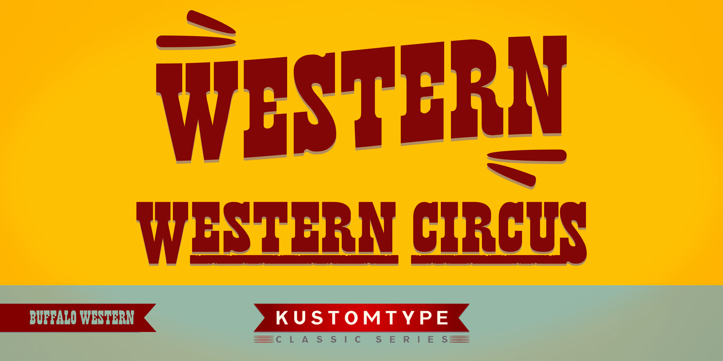 Buffalo Western Font Poster #1