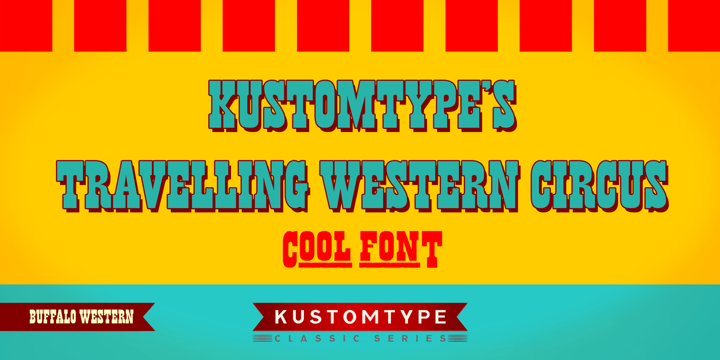 Buffalo Western Font Poster #1