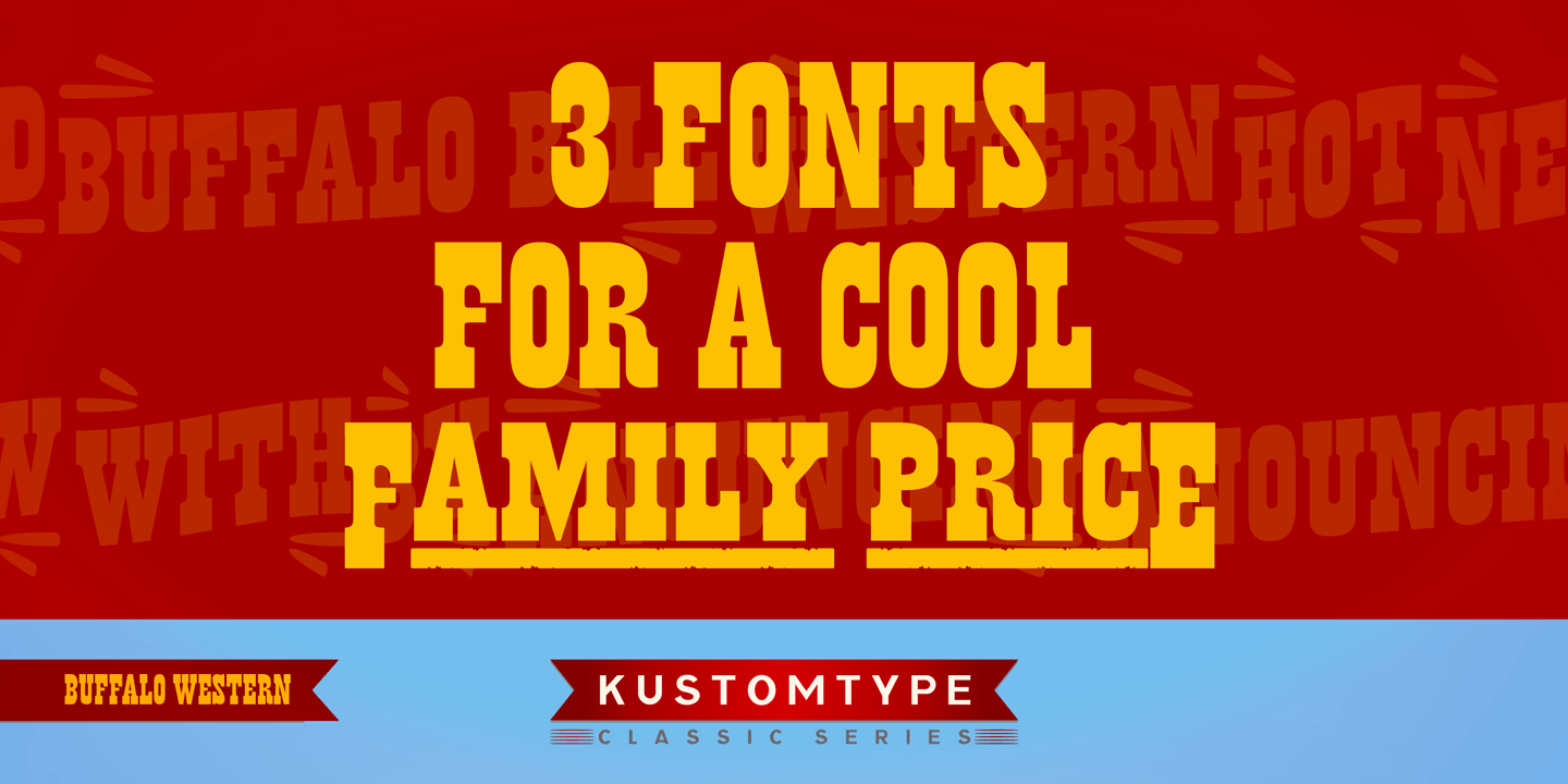 Buffalo Western Font Poster #1