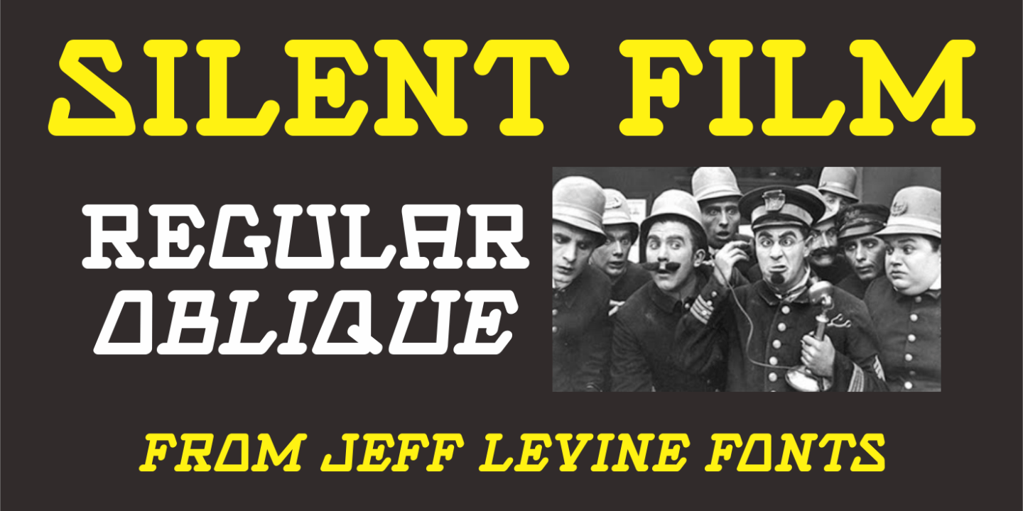 Silent Film Font Poster