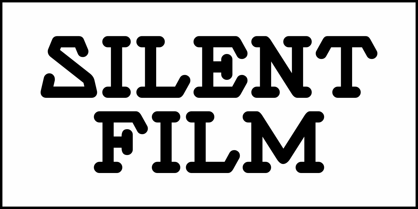 Silent Film Font Poster #2