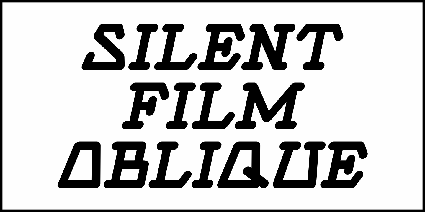 Silent Film Font Poster #4
