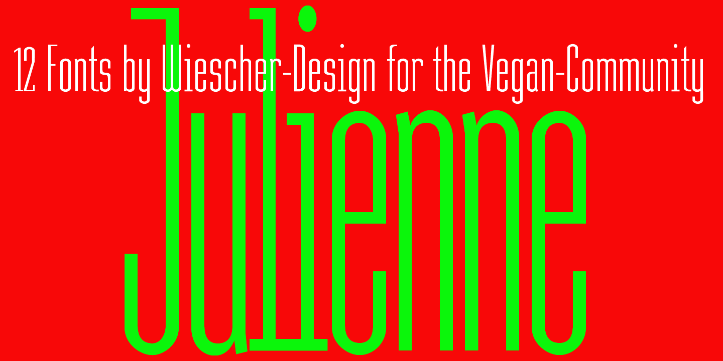Julienne Font Poster #1