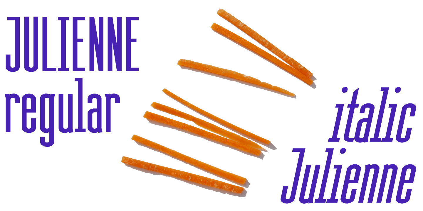 Julienne Font Poster #1