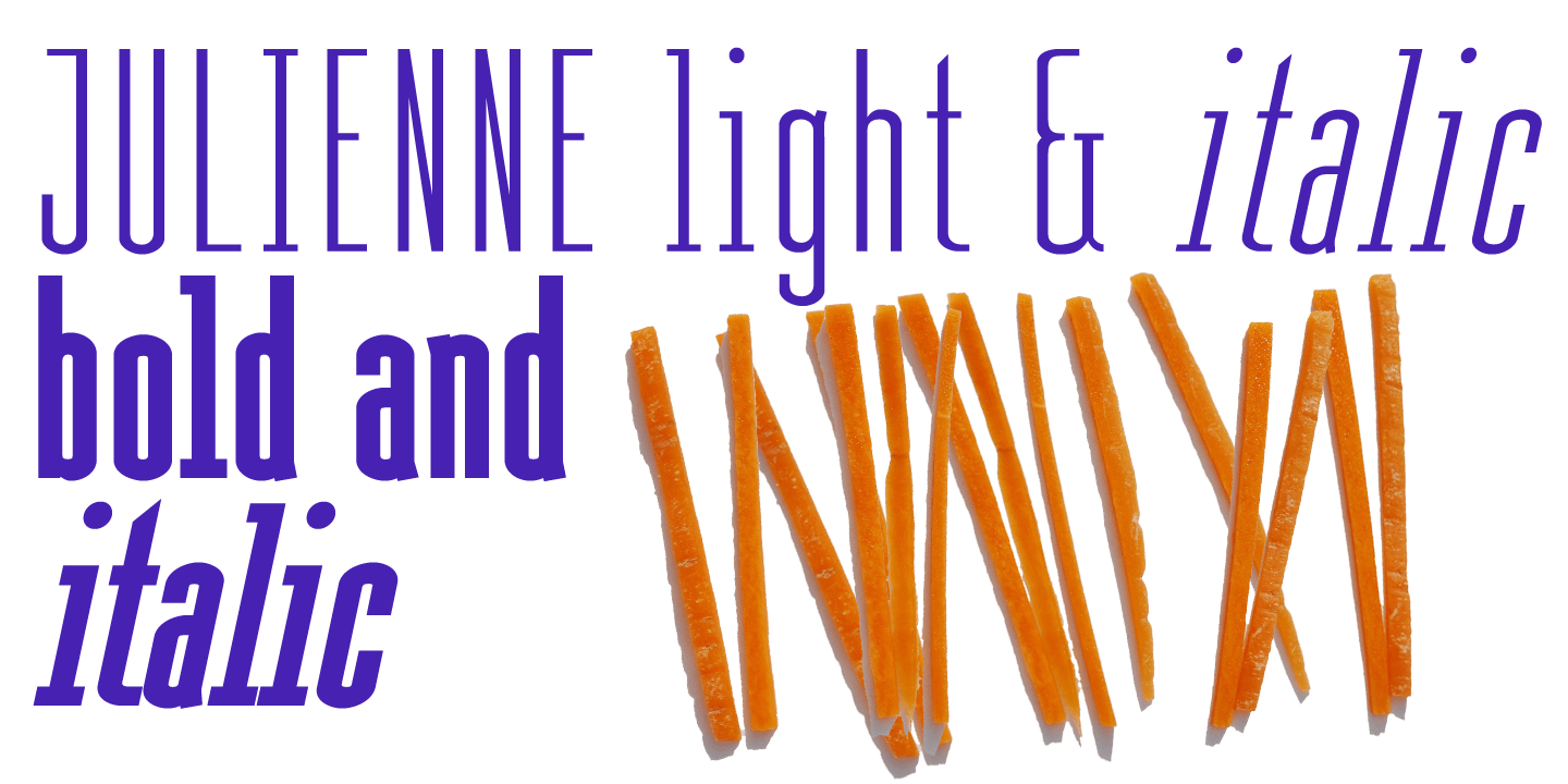 Julienne Font Poster #1