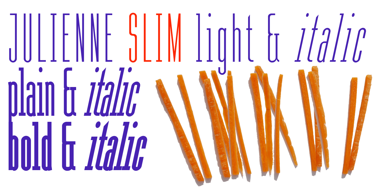 Julienne Font Poster #1