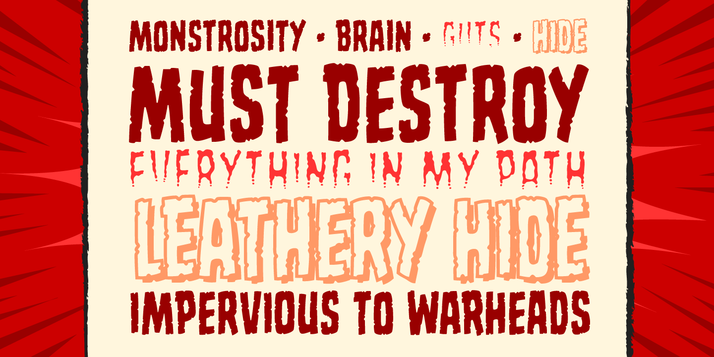 Monstrosity Font Poster #1