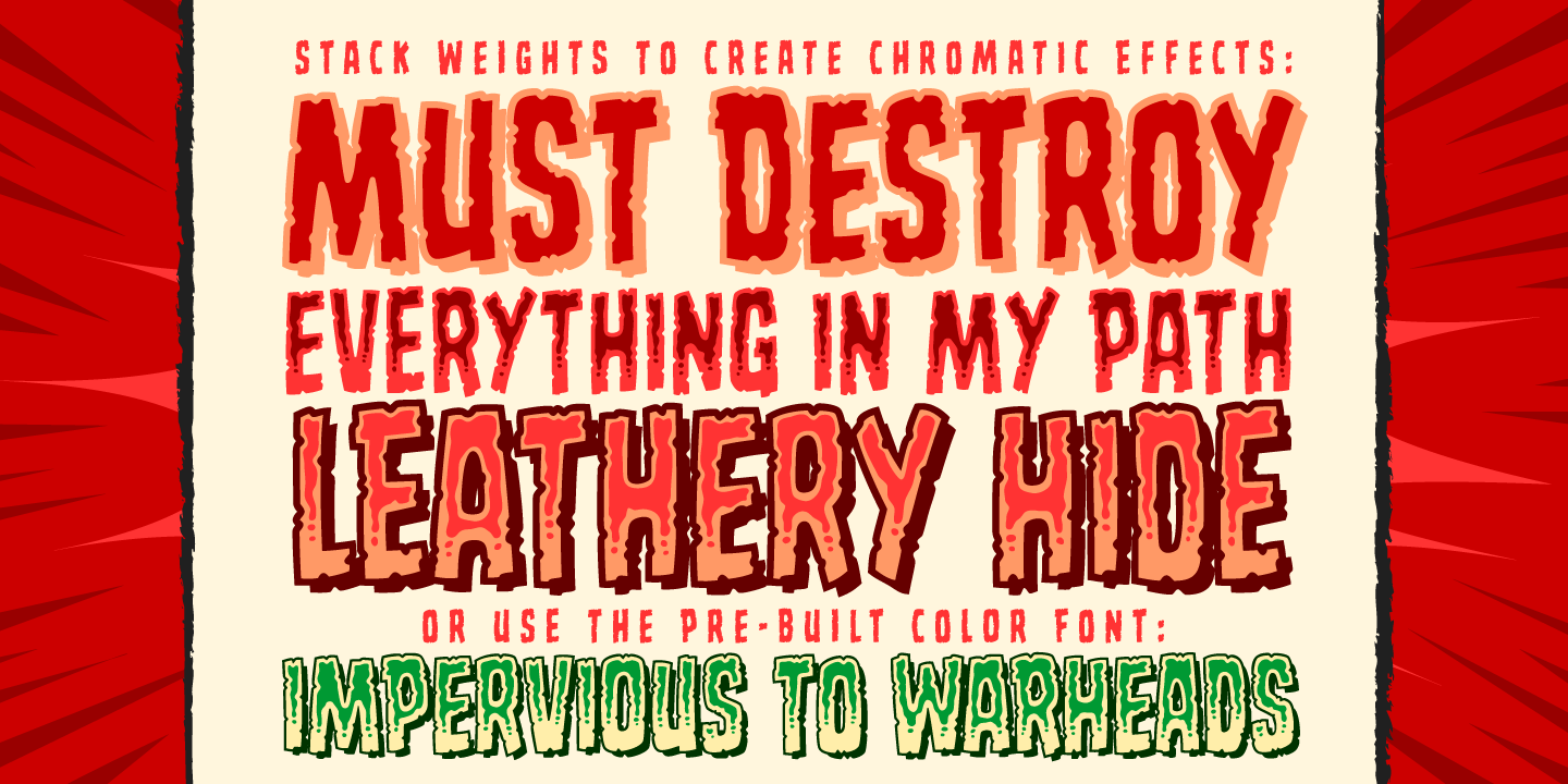 Monstrosity Font Poster #1