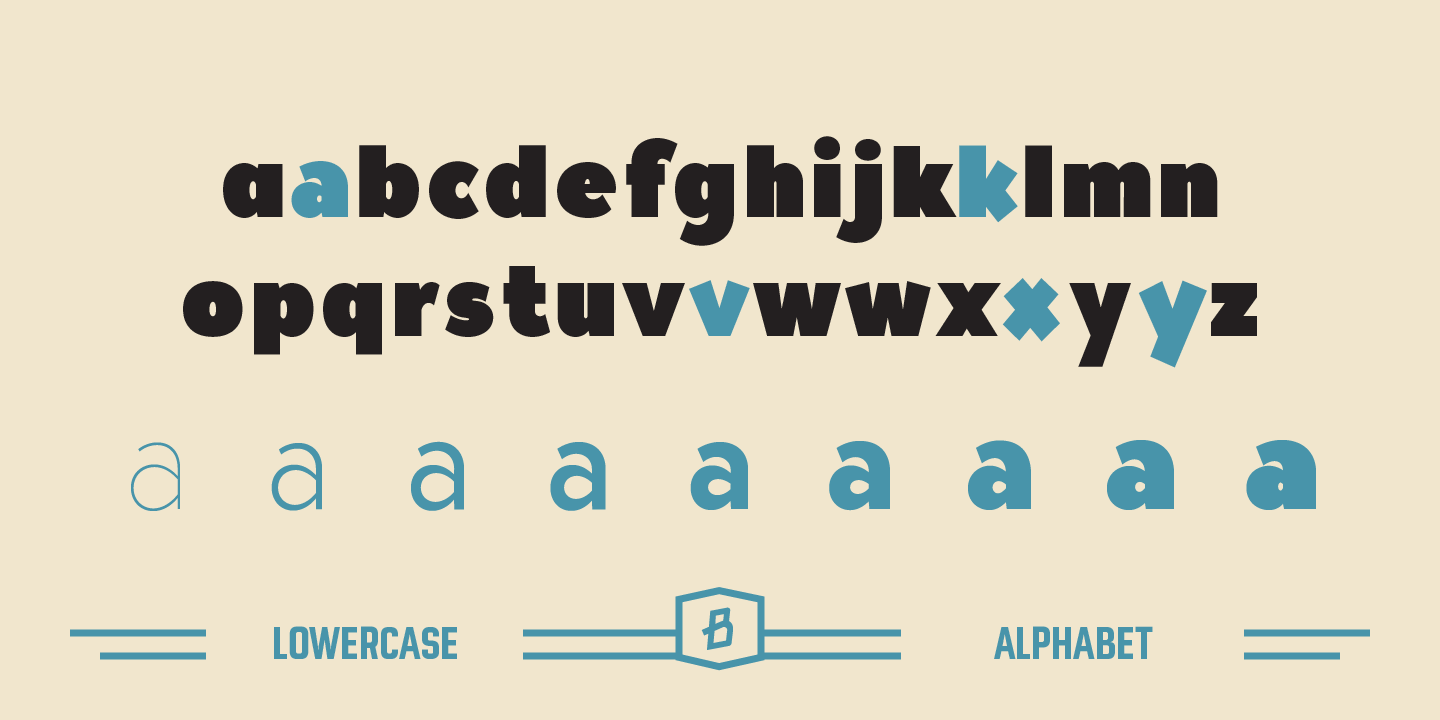 Tide Sans Condensed Font Poster #1