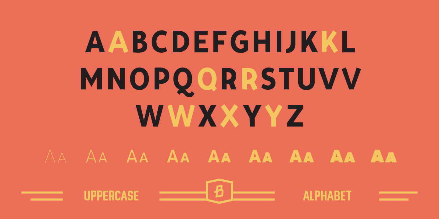 Tide Sans Condensed Font Poster #1