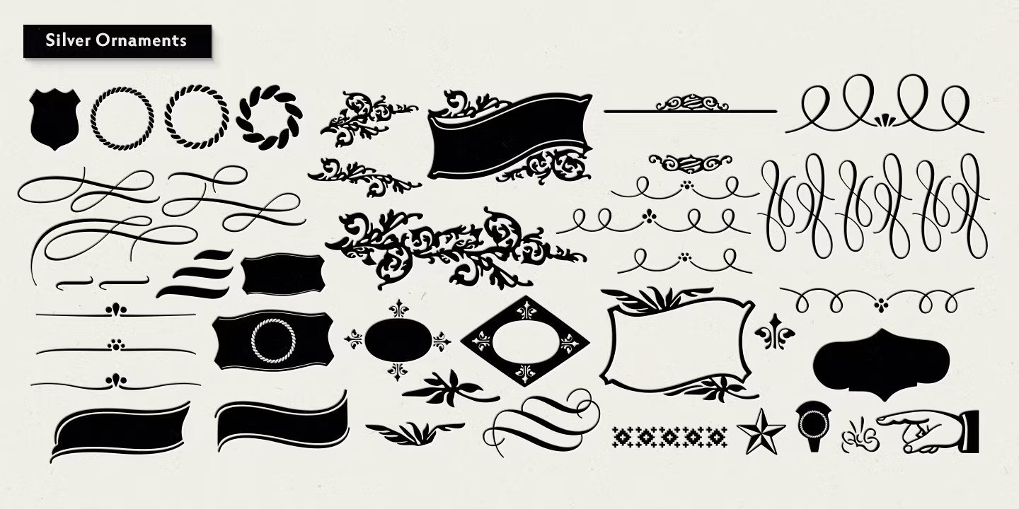 Silver Font Poster #1
