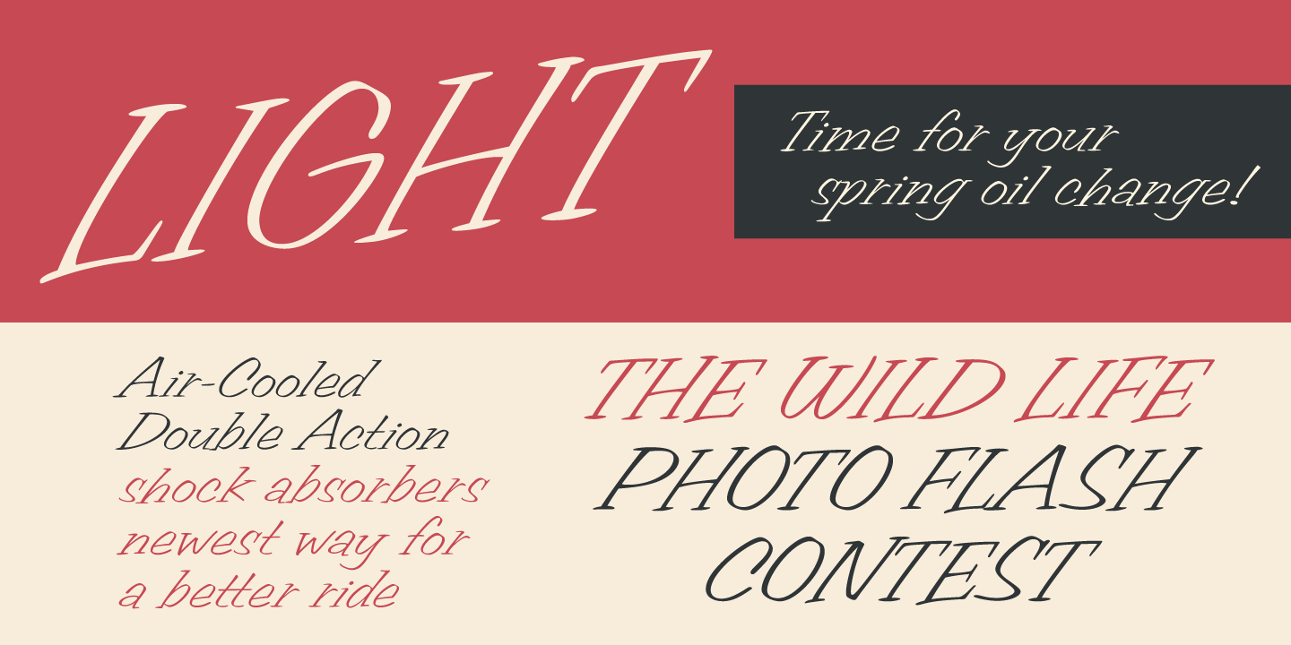 Filmotype Carmen Font Poster #2