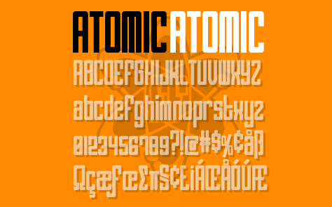 Atomic Font Poster #1