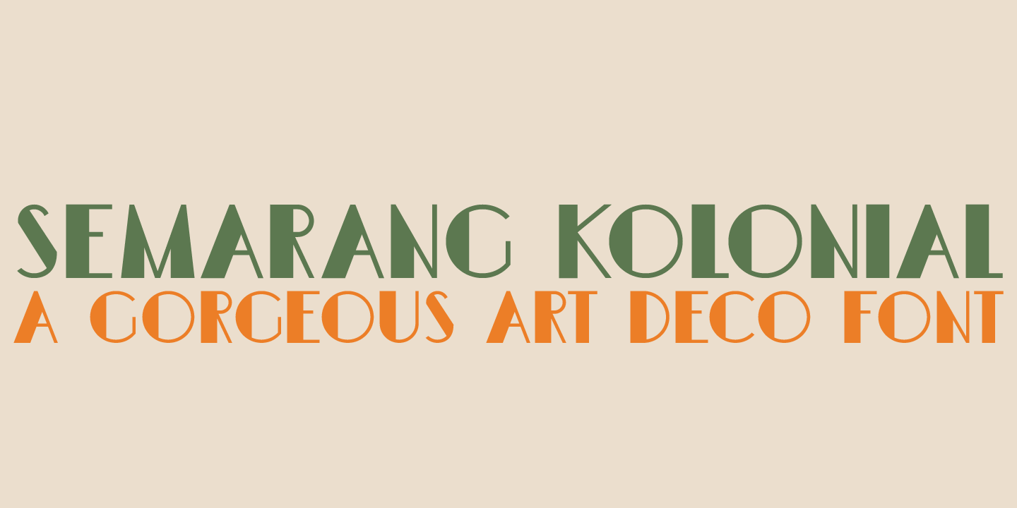 Semarang Kolonial Font Poster #1