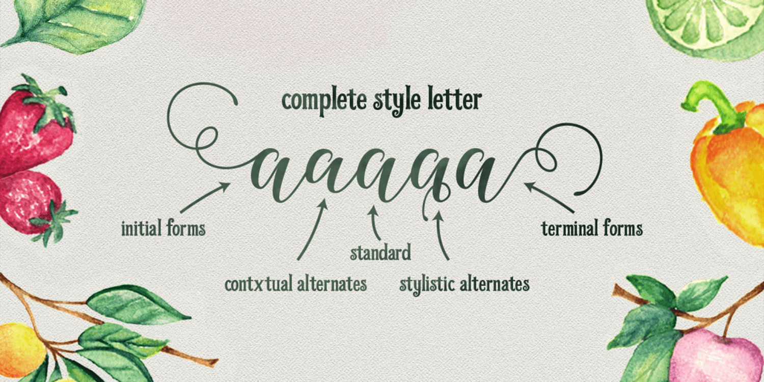 Octavia Script Font Poster #1