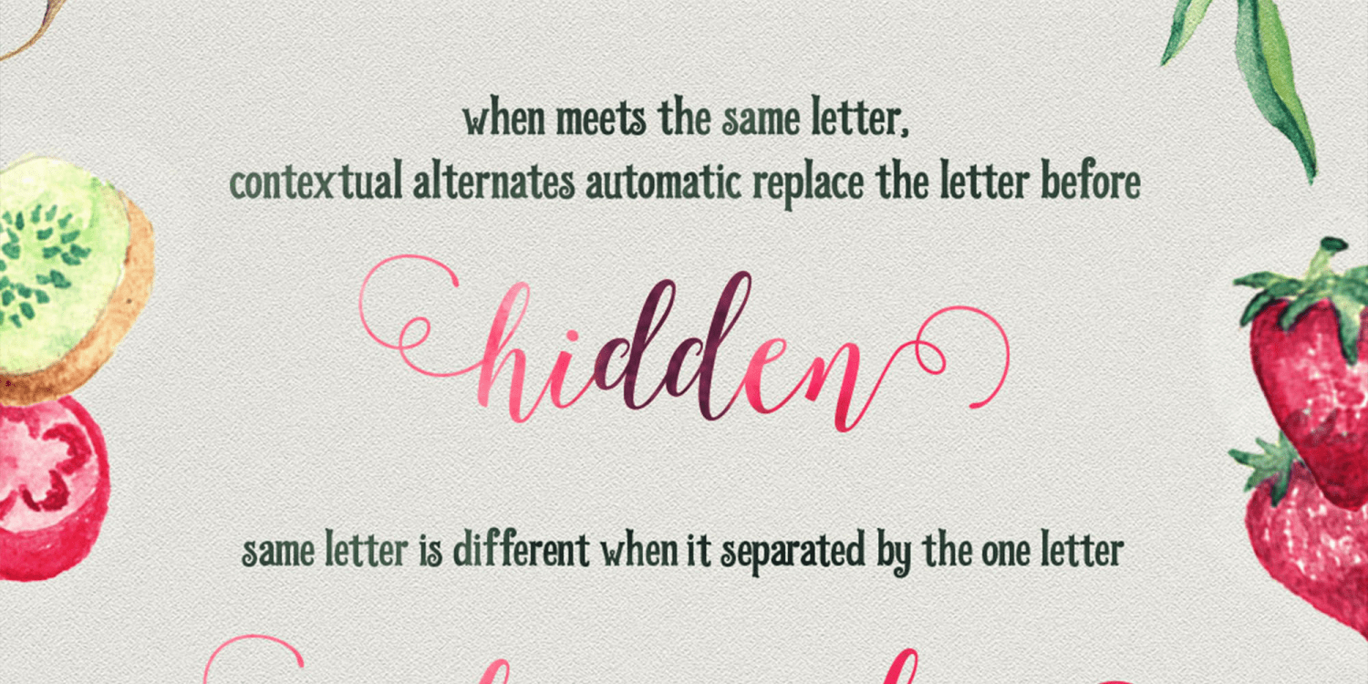 Octavia Script Font Poster #1