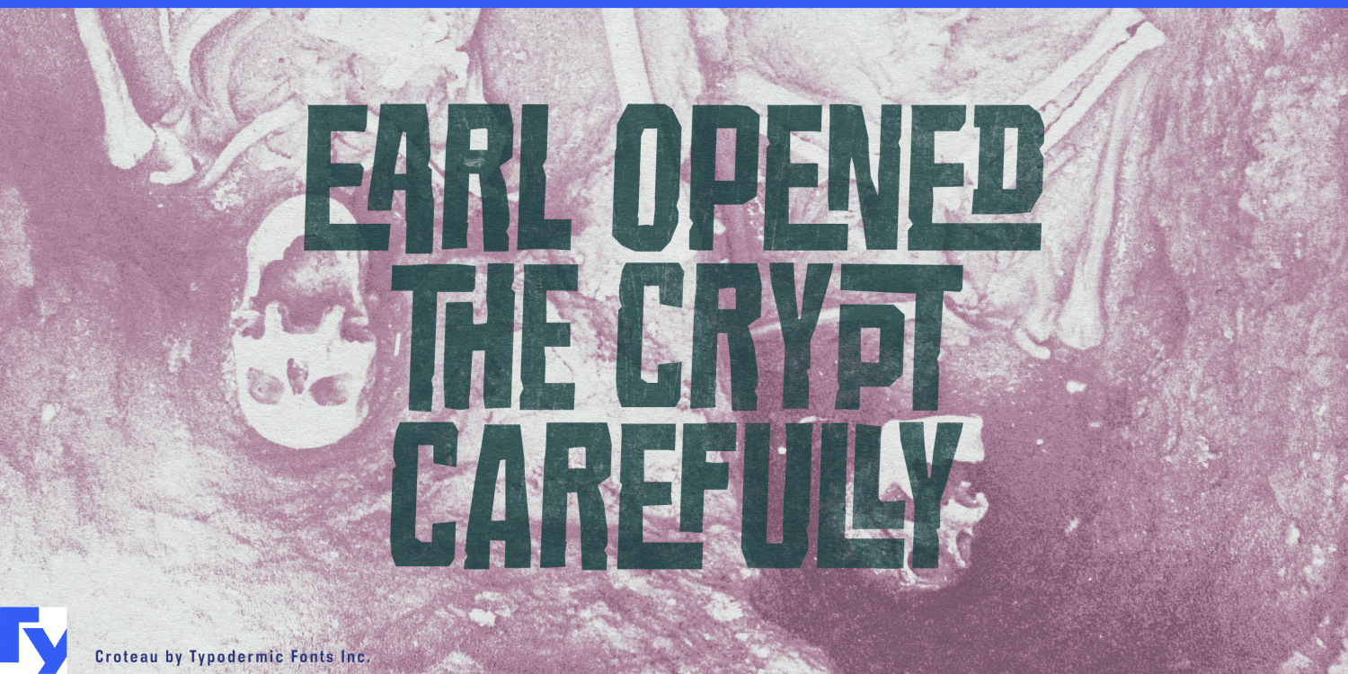 Croteau Font Poster #1