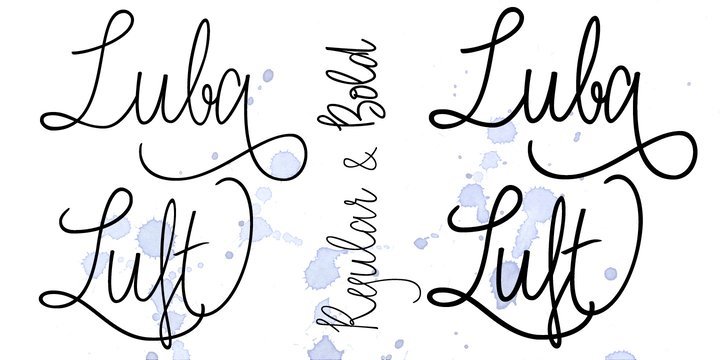 Luba Luft Font Poster #1