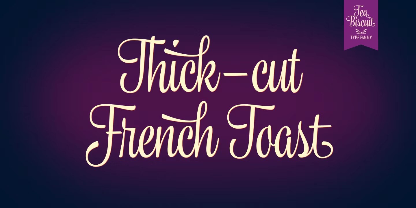 Tea Biscuit Font Poster #1