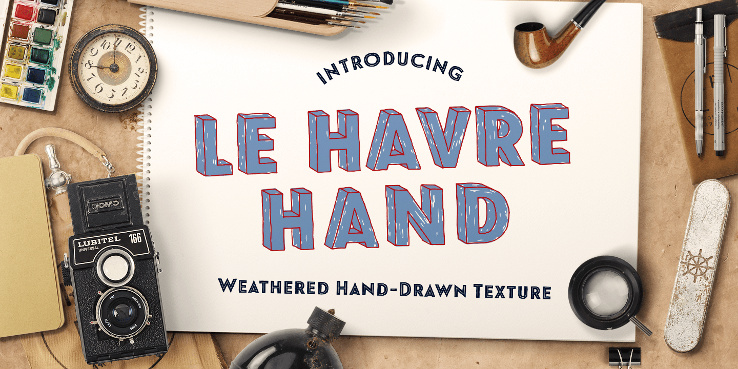 Le Havre Hand Font Poster #1