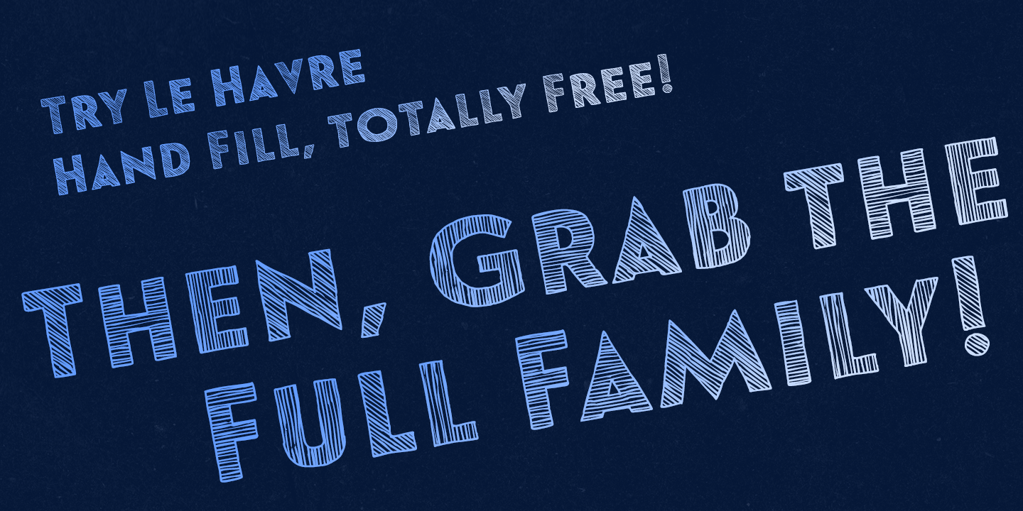 Le Havre Hand Font Poster #1