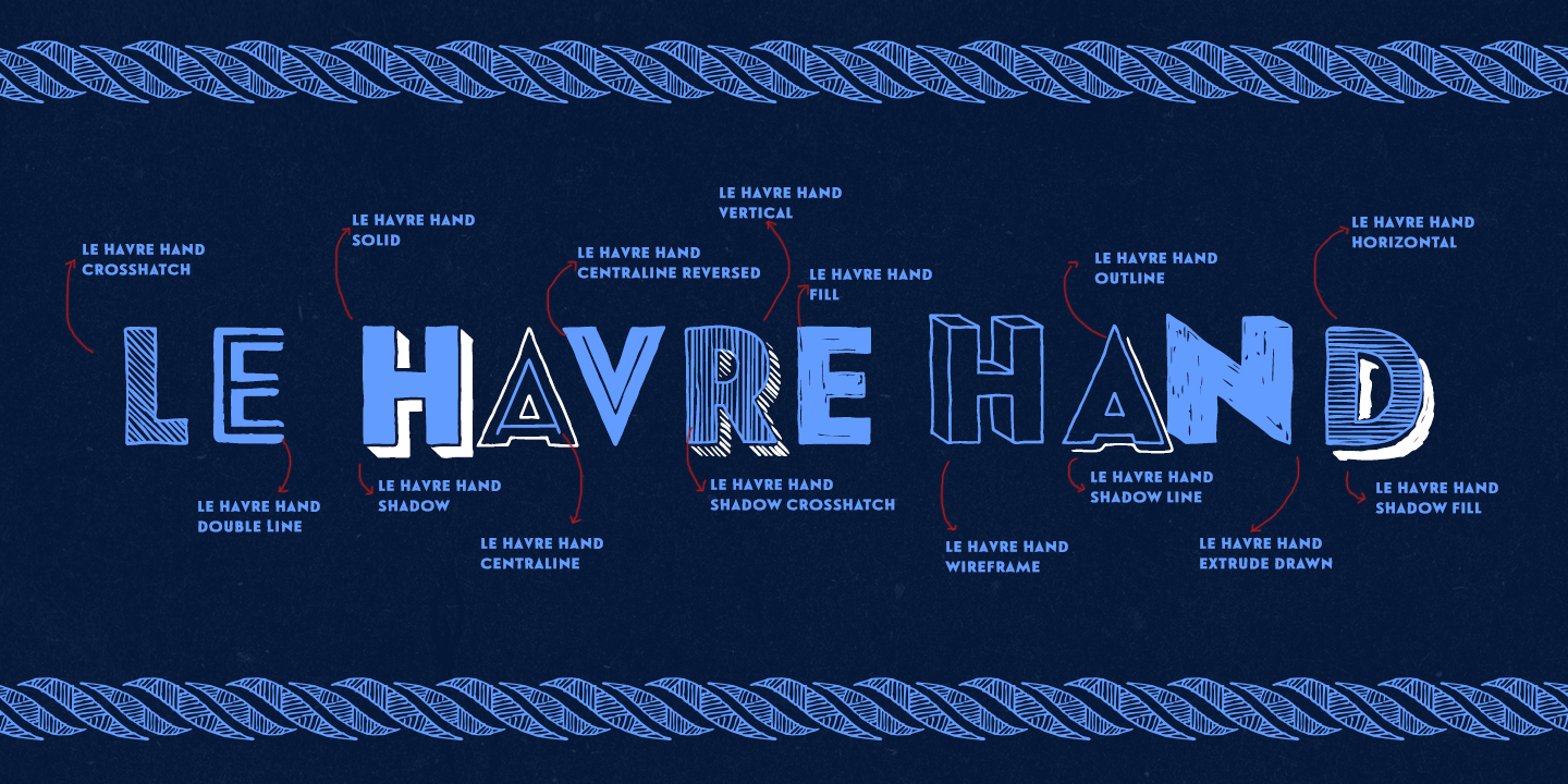 Le Havre Hand Font Poster #1