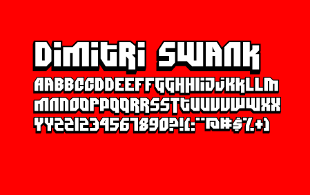 Dimitri Swank Font Poster #1
