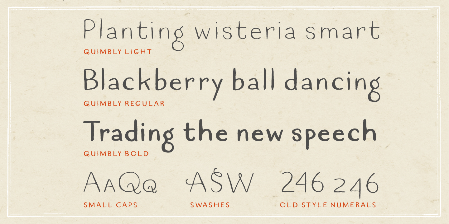 Quimbly Font Poster #1