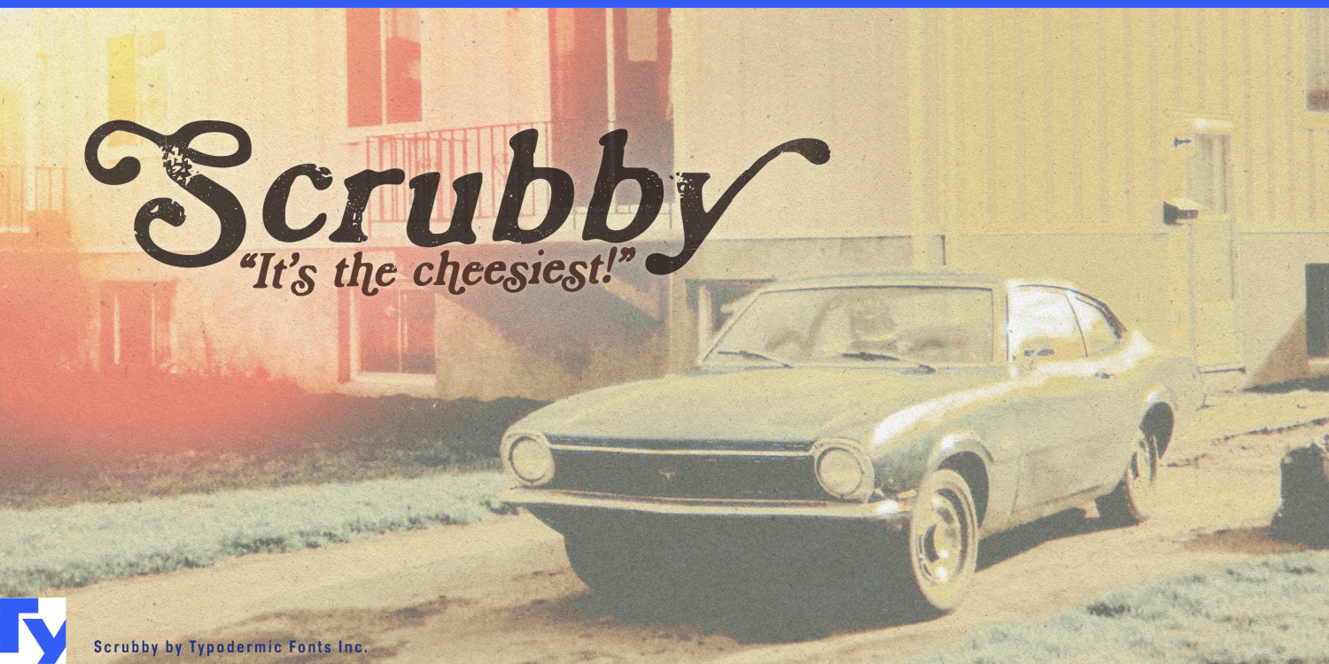 Scrubby Font Poster #1