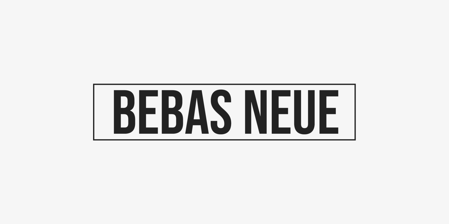 Bebas Neue Font Poster #1