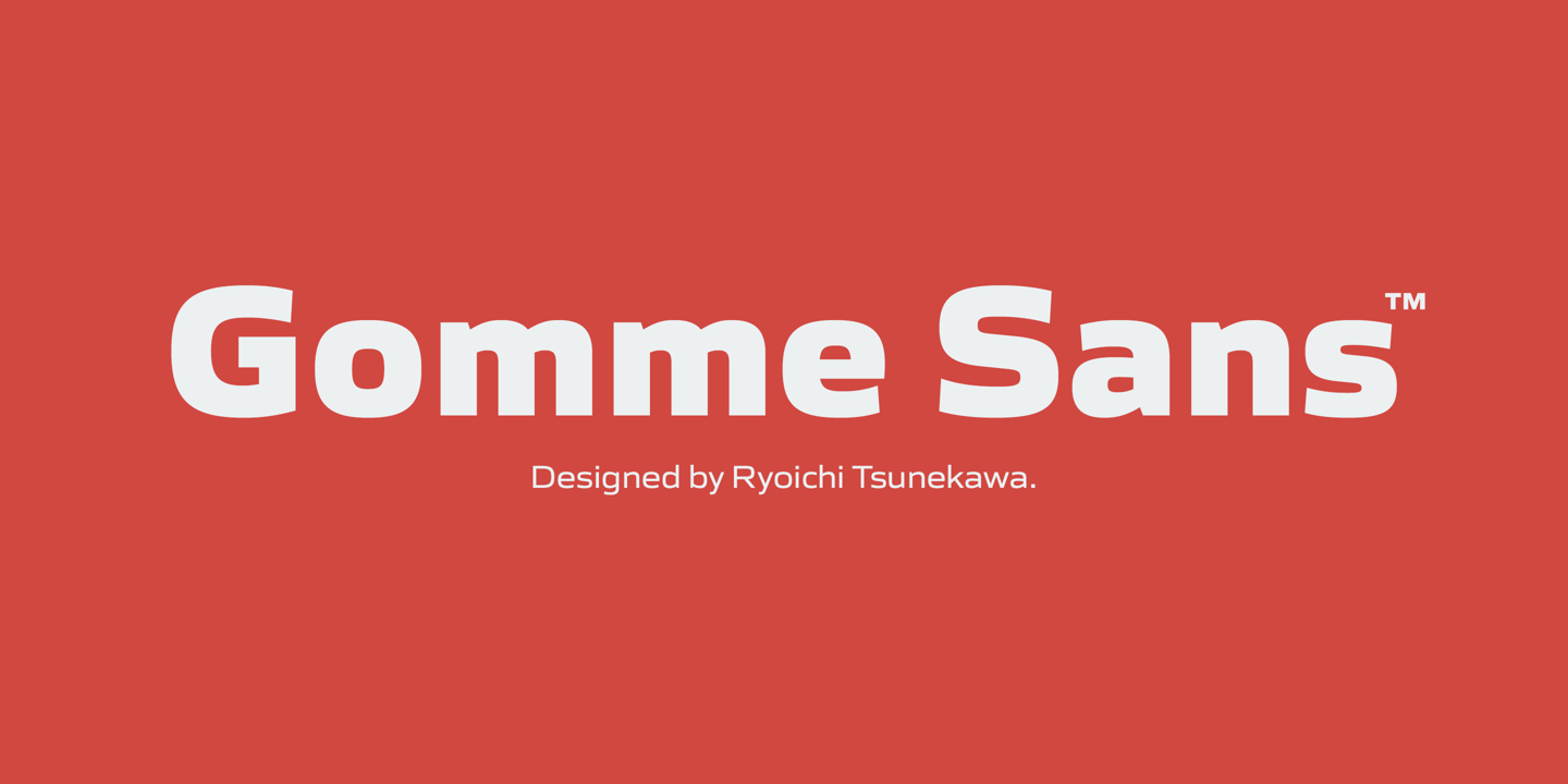 Gomme Sans Font Poster #1