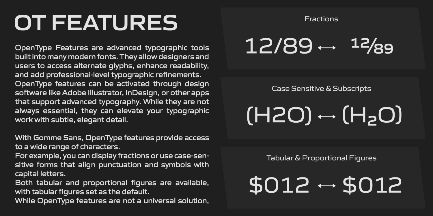 Gomme Sans Font Poster #3