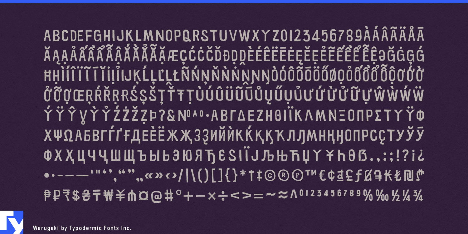 Warugaki Font Poster #1