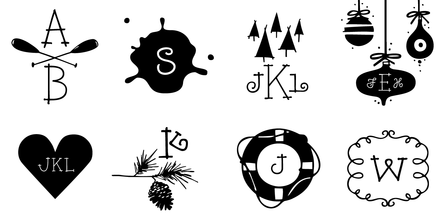 Rae's Monogram Complete Family Poster