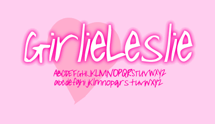 Girlie Leslie Font Poster #1