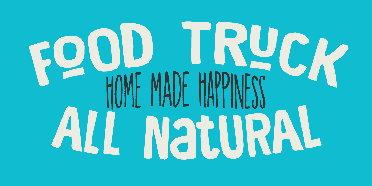 Food Truck Font Poster #1
