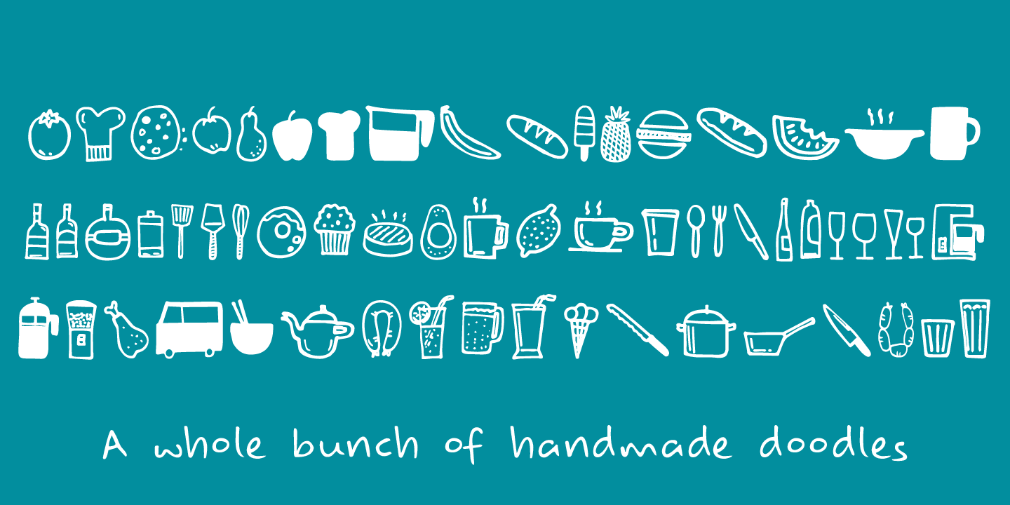 Food Truck Font Poster #1