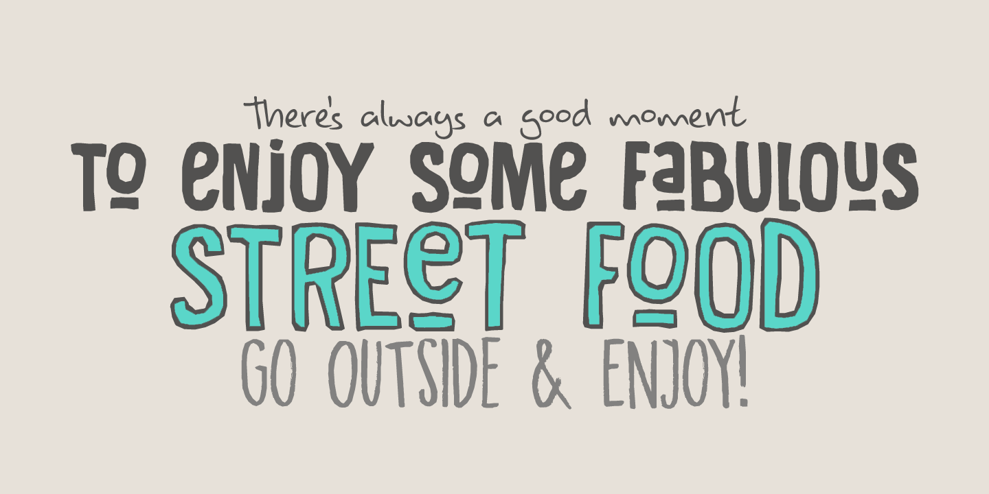 Food Truck Font Poster #1