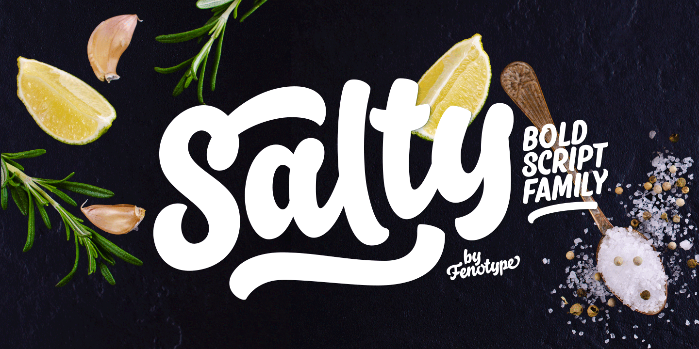 Salty Font Family Poster