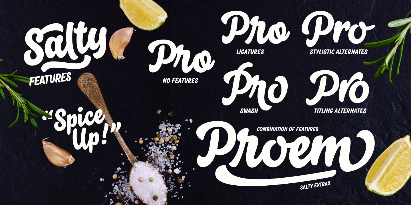 Salty Font Poster #1