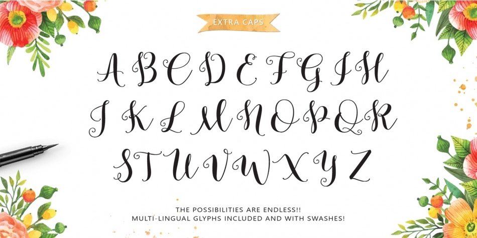 Lemons Mangos Sunshine Font Poster #8