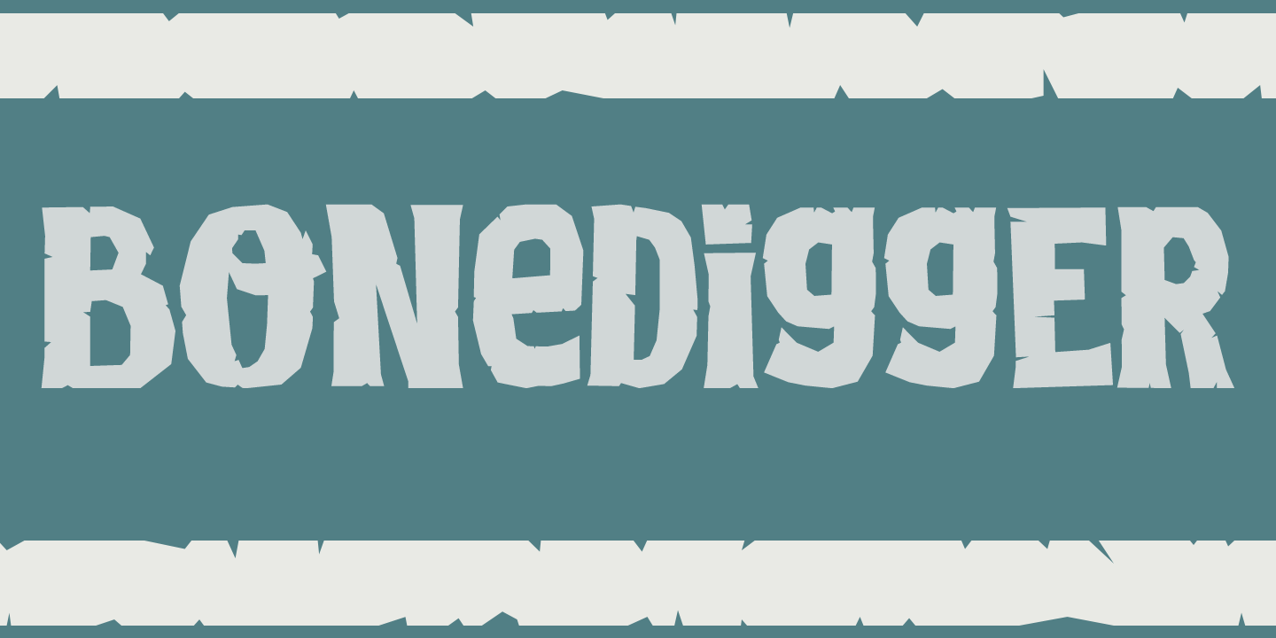 Bonedigger Font Poster #1
