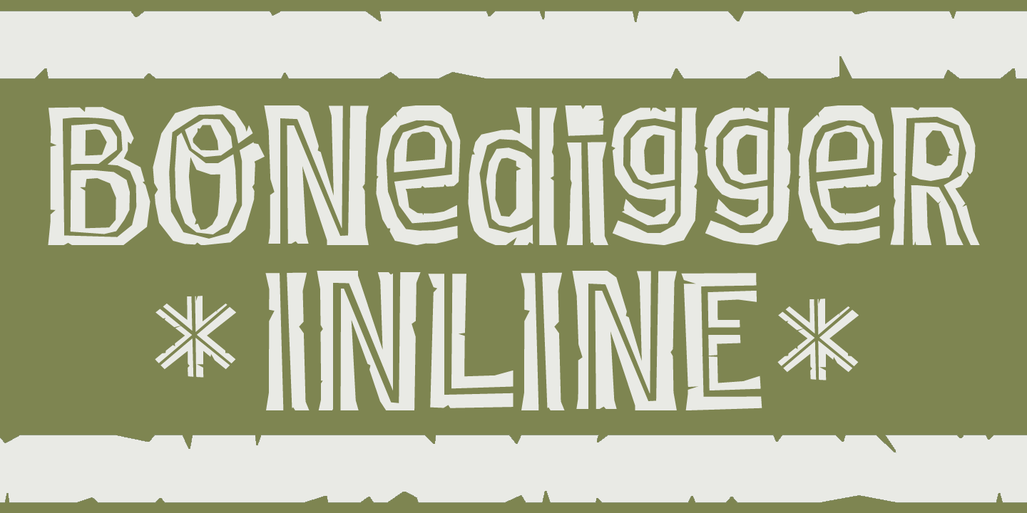 Bonedigger Font Poster #1