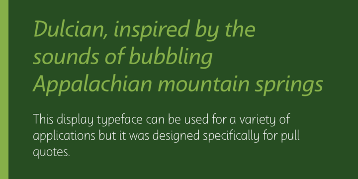 Dulcian Font Poster #1