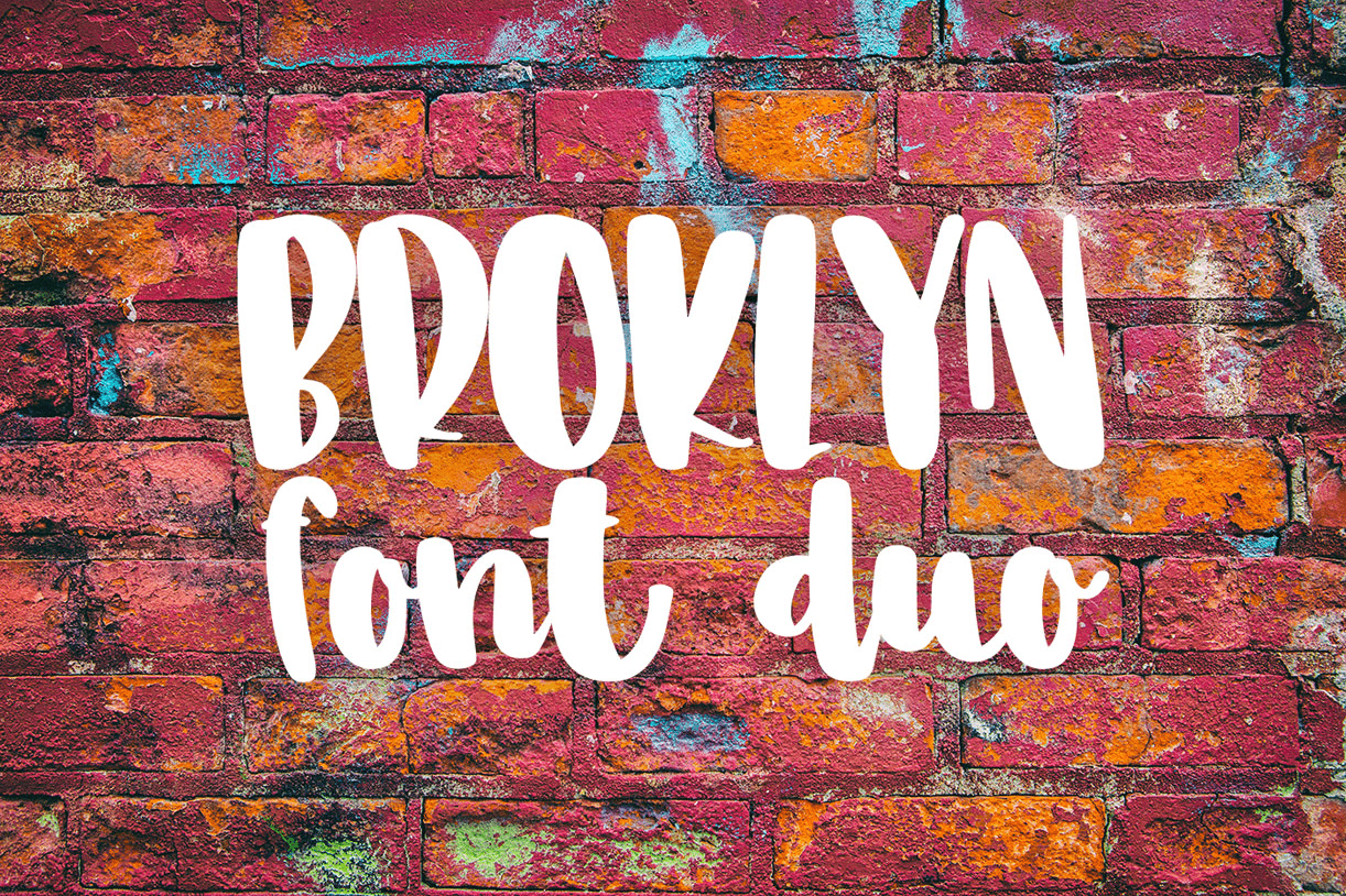 Broklyn Font Duo Font Family Poster